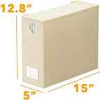 SpaceAid 4 Pack Bed Sheet Organizers and Storage, Foldable Sheet Organizer for Linen Closet, Sheets Set Folder Keeper with Window XL (Queen & King Size) Organizing Bedding Container, Beige