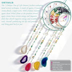 Large Dream Catchers, Chakra Tree of Life Dreamcatcher with Rainbow Healing Crystal Agate Suncatcher for Windows Hangings Prism Decoration Gifts for Adult Boys Bedroom Garden Room Decor