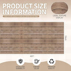 Hahafelt 1.3x39 ft Fabric Bulletin Board Roll Wood Grain Bulletin Board Brown Non-Woven Reusable Waterproof Erasable Wrinkle Resistant Fabric Roll for Background Decor DIY Craft