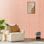 Large Cork Board for Office, 8 Pack Felt Wall Tiles with Slat Wall Paneling and Safe Removable Adhesive Tabs, Felt Bulletin Board Pin Board Cork Boards for Walls - Pink