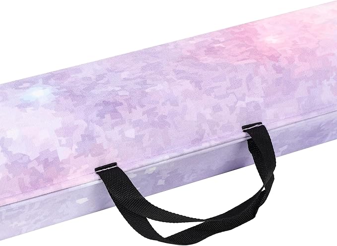 Artistic Gymnastics Beam for Home - 210/240/270/300 - Amazing Balance Equipment for Kids at Home - Faux Suede, High Density EVA Foam - Carrying Straps