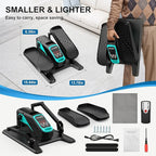 VIVURN-018 Under Desk Elliptical 12 Speed 5 Modes Mini Motorized Leg Exerciser While Sitting for Seniors As Seen on TV with Non-Slip Mat Quiet & Portable Electric Pedal Exerciser for Home and Office