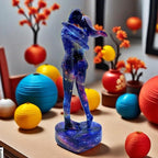 10.5 Inch Couple Sweethearts Lover Hug Kissing Statue Figurine Sculpture Resin Collectible Gifts for Office Home Decor Desk Accessories Decoration Figurines (Multicolor)