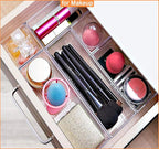 DCA 28 PCS Clear Plastic Drawer Organizers Set, 4-Size Versatile Bathroom and Vanity Drawer Organizer Trays, Storage Bins for Makeup, Bedroom, Kitchen Gadgets Utensils and Office