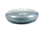 CanDo Inflatable Balance Disc for Balance Training, Proprioception, Strengthening Lower Extremities, Posture, Back Pain, Stress Relief, Restlessness and Anxiety. Silver, 14” Diameter (Pack of 5)