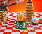 Shrek Gingy Not My Gumdrop Buttons Mini Light-Up Snow Globe with Swirling Glitter Display | 3 Inches Tall