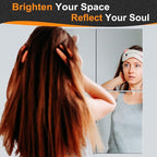 Delma Wall Mirror Full Length,Mirror Tiles,Full Body Mirrors for Home Gym(Glass,16x12''-4PCS),Over The Door,Entryway,Living Room,Bedroom,(Glass - 16'' x 12'' - 4PCS)