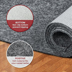 Waterproof Rug Pad, 5x7 ft Area Rug Non-Slip Carpet Pad, Non-Slip Rug Pads for All Floors and Finishes, Felt Pad for Hardwood Floors, Keeps Carpets in Place Soft and Safe