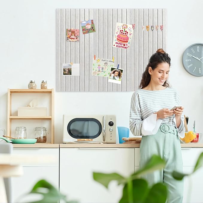 Large Cork Board for Walls, Yunihome 12 Pack 36" x 48" Felt Bulletin Board Wall Tiles for Home Kitchen School Office Wall Decor with Assorted Colors DIY Decorative Push Pins Sets