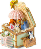 Cat Music Box Gift for Girlfriend Wife Daughter Grandma Granddaughter Sister Friends, Cute Kitty Musical Box Anniversary Birthday Gifts Kitten Lover Mother Day Present