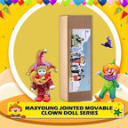 Maxyoung 7 Inch Italian Eros Porcelain Doll, Cute Triangel Clown Dolls, Vintage Figurine, Collectible Toys, Christmas Halloween Birthday Gift, Movable Joints