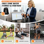 Multifunction Pedal Resistance Band with Handle, Upgraded Exercise Equipment with Soft Foot Pedal for Sit Up & Full-Body Home Gym Workouts, Core/ABS Training, Pilates, Yoga & Physical Therapy