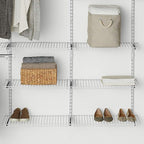 Rubbermaid Configurations 26" Shelving Kit, Set of 2 Shelves (Uprights not included), White, Expandable, Organization for Home/Laundry/Bathroom/Mudroom/Pantry/Linen Closet/Garage