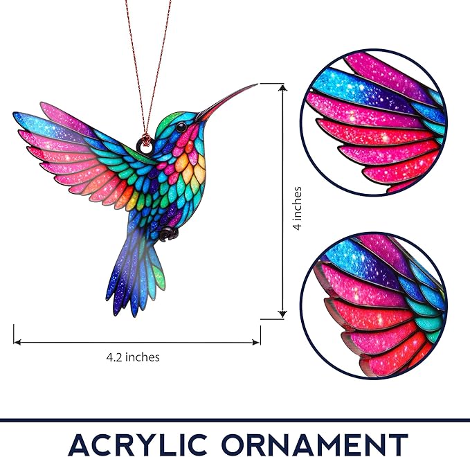 Hummingbird Gifts for Women - Mothers Day mom Gifts - Hummingbirds Christmas Ornament 2026 for Meaningful Valentines Hummingbird Valentines Birthday Gift for Mom Wife Girlfriend