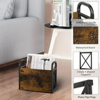 YINMIT Magazine Holder, Magazine Rack Floor, Magazine Storage Basket, Folder Organizer Bin for Books, Newspapers, Tablets