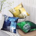 Grey and Beige Abstract Art Artwork Pillow Cover, Gallery Modern Decorative Throw Pillows Cushion Cover for Bedroom Sofa Living Room 16 x 16 Inch Set of 2
