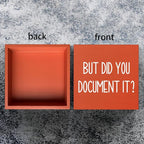 Halloween Office Desk Decorations - But Did You Document Sign, Work Gifts for Accountant HR Boss Employee Coworker, Cubicle Shelf Table Decor