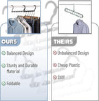 Mr. Pen Space Saving Hangers - 8 Pack Mixed Color Space Saver Shirt Hangers, Black, Gray, White