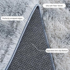 Rugs for Living Room 5x7, Soft Shaggy Modern Shag Area Rug for Bedroom, Upgrade Non-Slip Plush Fluffy Carpet for Kids Boys Girls Room Home Decor Aesthetic, Light Grey