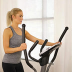 Sunny Health & Fitness Elliptical Cross Trainer Exercise Machine, Cardio Equipment for Home Gym with Pulse Sensor Grips, 24 Pre-Built Workouts, 16 Resistance Level Max 330Lbs, SunnyFit App Optional