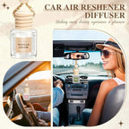 AROIC 12 Pack Car Air Freshener, Car Smell Air Freshener Diffuser Essential Oil Scent for Women & Men, Car Accessories Interior, Valentine's Day Gifts Hanging Auto Light Fragrance with Many Flavors