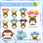 Wavwavw 6 Pcs Christian Gift for Women Inspirational Religious Gifts Positive Faith Scripture Crochet Handmade Bible Verse Crochet Doll with Prayer Card for Vbs Church(Lily of the Valley)