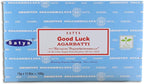 Nag Champa Incense Stick Packs - Hand Rolled & Non-Toxic - Perfect for Meditation and Yoga - Home Fragrance Gift Pack - 15g, Set of 12 Packs (Good Luck)