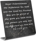 Thank You Gifts for Women Coworker, Retired Gifts Goodbye Coworkers Leaving New Job Gifts Office for Coworkers, Boss, Colleague, Decorations On Shelf Table Desk for Home Office dksg10