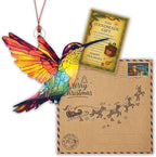 Hummingbird Gifts for Women, Colorful Hummingbird Ornament, Bird Ornaments for Christmas Tree, Hanging Decor for Door, Yard, Outdoor or Windows, Home Decor, Birthday Gift for Mom