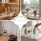 Acrylic Shelf Riser 6x3.9x1 pack of 2, Countertop Acrylic Display Storage Organizer for Shoes, Glasses, Plants, Home Decors, Perfume, Books, Dolls, 6x3.9x1 Inch
