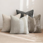 MIULEE Pack of 4 Couch Throw Pillow Covers 16x16 Inch Neutral Soft Decorative Pillow Covers Farmhouse Boho Cushion Covers for Spring Home Decor Sofa Bedroom Living Room