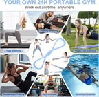 Figure 8 Resistance Band: Resistance Bands with Handles for Working Out - 8 Shaped Resistance Bands for Women - Exercise Bands for Arms - Fullbody Yoga Pulling Rope