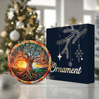The Celtic Tree of Life Ornament – Irish Ornament 2025, Celtic Spiritual Sun & Nature Design – Colorful Tree Symbol of Strength, Renewal & Unity – Ceramic Hanging Keepsake for Christmas