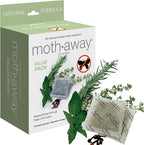 Richards Moth Away Herbal Repellent Sachets – 72 Count Value Pack – 100% Natural Ingredients – Peppermint, Rosemary & Thyme – Non-Toxic Moth Protection for Closets, Drawers & Storage – Made in USA