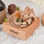 EDSG Personalized Music Box Custom Wooden Music Box Gifts for Birthday Christmas Engraved Rotating Musical Boxes Figurines with Any Name for Kids Girls Boys Daughter Home Decor (Design 1)