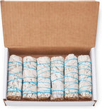 6 Pack White Sage ~ Sage Smudge Sticks for Smudging & Cleansing Energy ~ Bulk/Wholesale ~ Sustainably Grown (6 Pack)