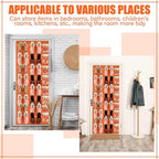 Windyun 40 Over the Door Shoe Organizer Large Mesh Pocket Hanging Shoe Rack for Closet Orange Nonslip Behind Door Storage Holder Back to School Organizer for Dorm Room College Classroom Storage