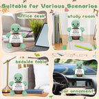 4THFARMES Mini Funny Turtle Gifts Fathers Day Teacher Appreciation Graduation Nurses Week 2026, Birthday Gifts for Women Men Her Him, Small Cute Stuff Things, Emotional Positive Crochet Turtle Decor