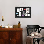 DAHAPYBOO Cork Board with Linen Black 2Pack,Bulletin Board 17"x12", Corkboards for Office Home School Message Board or Vision Board Decoration.