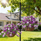 Artificial Fake Azalea Flowers for Outdoor Spring Decoration, Faux Silk Flower for Summer UV Resistant Look Real Plants for Garden Yard Porch Walkway Indoor Decor, 2PCS