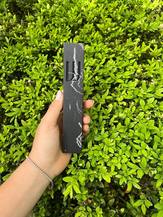 A&S Mezuzot A&S Modern Stone Mezuzah Case Design, Mezuza Cover for Scroll Protection, Easy Peel and Stick Houswarming Gift and Home Blessing