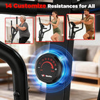 Elliptical Exercise Machine for Home Use, Elliptical Machine with Hyper-Quiet Magnetic Drive System, 14-Level Resistance Adjustment, 15.5IN Stride, 300LBS Weight Capacity, Tablet Holder