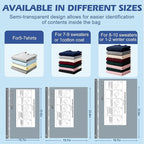 Travel Vacuum Storage Bags with Rechargeable Air Pump, 18 Pack Portable Space Saver Bags, Compression Bags for Clothing, Bedding, Seasonal Storage & Packing Bags for Moving