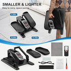VIVURN-018 Under Desk Elliptical 12 Speed 5 Modes Mini Motorized Leg Exerciser While Sitting for Seniors As Seen on TV with Non-Slip Mat Quiet & Portable Electric Pedal Exerciser for Home and Office