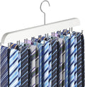 Tie Rack Belt Hanger for Closet Fitnice Upgraded Non Slip Tie Hanger Space Saving with 20 Foldable Hooks Wooden Belt Tie Organizer for Tank Tops Bras Cami Scarves
