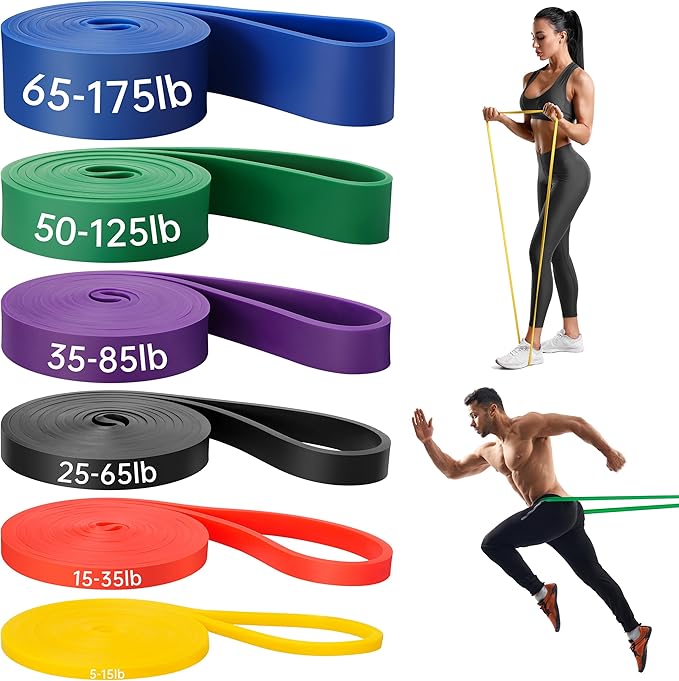 Resistance Bands for Working Out, Workout Bands, Training Bands Set, Pull Up Exercise Bands for Home Workouts, Full Body Training, Physical Therapy.