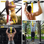 HPYGN Two Foots Pull Up Assistance Bands, Heavy Duty Resistance Band for Pull Up Bar, Adjustable Weight/Size with Fabric Feet/Knee Rest, Bands for Pull Up Assist for Strength Training, Pull Up