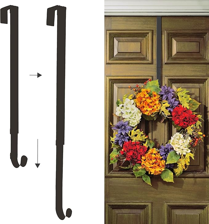Haute Decor Adjustable Length Wreath Hanger - 20 Lb. Capacity