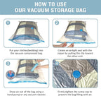 Cozy Essential Vacuum Storage Bags, Compression Space Saver Bags for Clothes, Comforters, Blankets, Pillow, Bedding, Sealer Clothing Storage,8 Combo