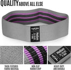 WALITO Resistance Bands for Working Out, Fabric Exercise Bands for Legs and Butt, Workout Bands for Women and Men, Booty Band for Yoga Starter Set, Pilates, Rehab, Fitness and Home Workout